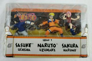 Naruto Squad 7 Figures Mattel (sasuke Uchiha,  Naruto Uzumaki & Sakura Haruno)