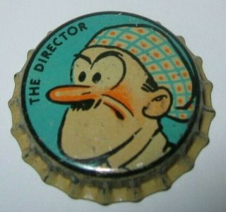The Director Goldenrod Comicaps Beer Bottle Cap; 1935; Brooklyn,  Ny; Cork