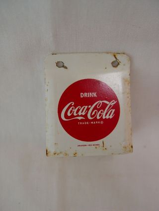 Painted Metal Old Coke Coca - Cola Advertising Wall Mount Erickson Bottle Opener