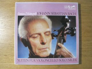 Enrico Mainardi " Bach: Suites For Cello Solo " Orig Eurodisc 1ed Box (no Gold)