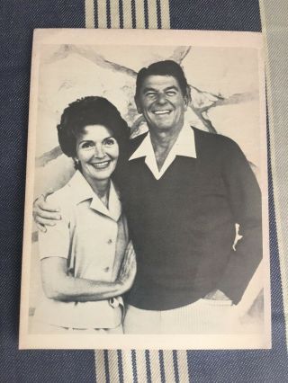 Rare Ronald And Nancy Reagan Signed Autographed Picture