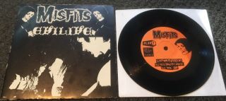 Misfits - Evilive 7 " Orig Plan 9 Kbd Punk Oi Hardcore Samhain Danzig Fiend Club