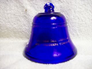 Vintage Southern Bell Telephone Cobalt Blue Bell - 1954