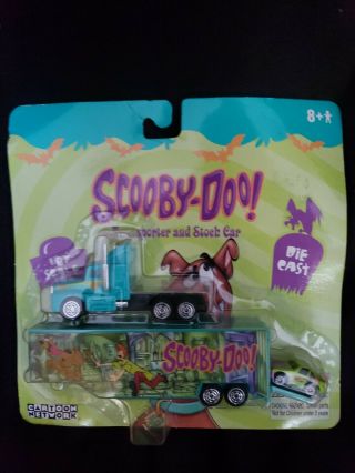 Scooby Doo Transporter And Stock Car Die Cast Cartoon Network 2004 Rc2 Nip