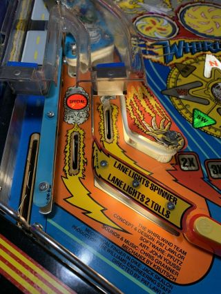Whirlwind Pinball Machine Feel the Power 8
