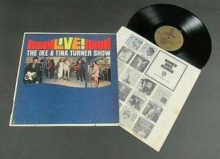 Ike & Tina Turner Show Live Warner Bros.  Lp Ex Mono Orig.  Inner Sleeve 1965