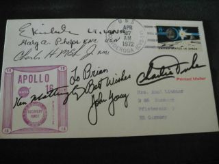Apollo 16 Recovery Orig.  Signed Crew Incl.  Young,  Space