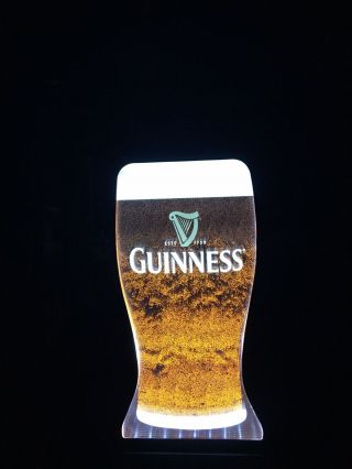 Guinness Beer Motion Pour Light Beer Sign Hard To Find Beauty