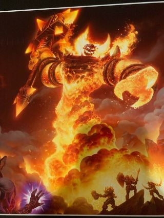 SDCC 2019 Blizzard EXCLUSIVE “The Firelord” 284/300 Fine Art Print WoW Warcraft 2