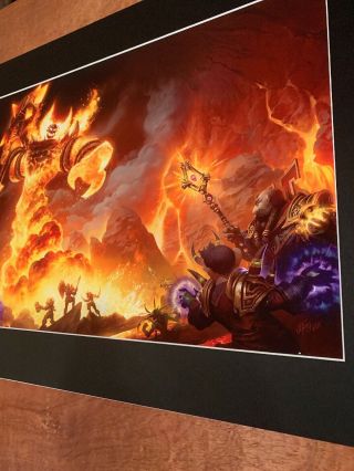 SDCC 2019 Blizzard EXCLUSIVE “The Firelord” 284/300 Fine Art Print WoW Warcraft 3