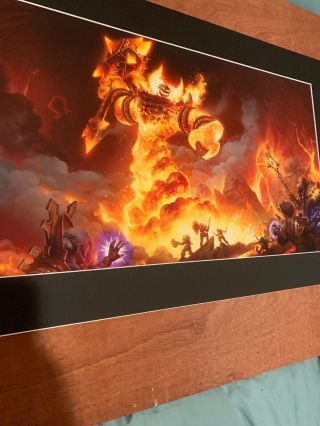 SDCC 2019 Blizzard EXCLUSIVE “The Firelord” 284/300 Fine Art Print WoW Warcraft 4