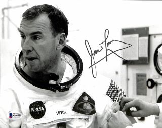 Jim Lovell Apollo 13 Nasa Astronaut Authentic Signed 8x10 Photo Bas G46530