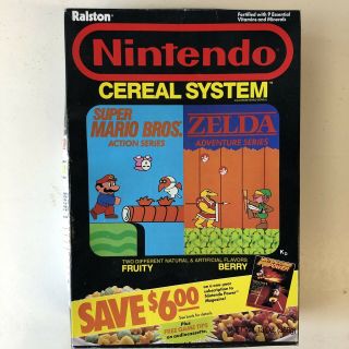Nintendo Cereal System 1988 Mario Bros Zelda Ralston