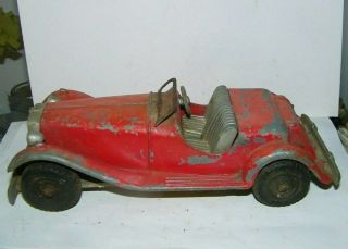 Vintage Old Car Hubley Kiddie Toy Lancaster,  Penna 485 Mg ? Metal