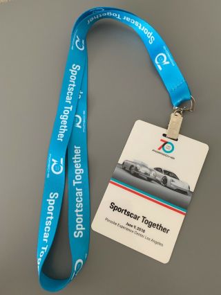 Rare Porsche 70 Years Anniversary Event Pass,  Experience Center Los Angeles