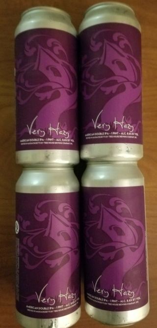 Treehouse Brewing Very Hazy 4 Collectible Cans Haze