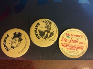 1966 Vintage Batman Milk Bottle Caps Collectibles Wilson 