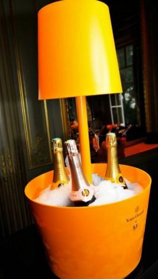 Veuve Clicquot Champagne Ice Lounge Bucket Cooler,  Lamp By 5.  5 Design