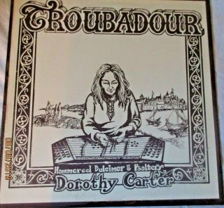 Rare 1976 " Hammered Dulcimer Psalter " Lp Dorothy Carter " Troubador "