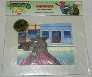 1980s Teenage Mutant Ninja Turtles Master Splinter Animation Cel