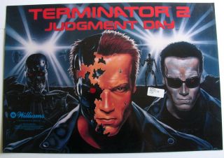 Nos Williams Terminator 2 Translite Pinball
