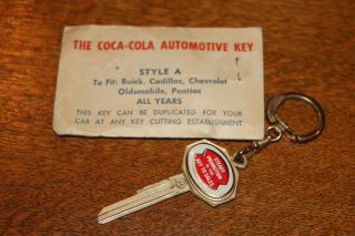 1958 Coca - Cola Car Key In Envelope