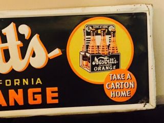NESBITT ' s California orange Embossed Take Home A Carton Sign 2