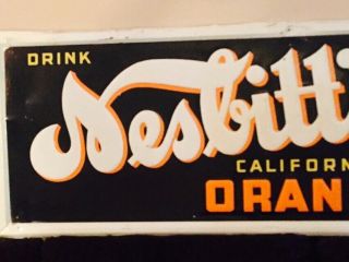 NESBITT ' s California orange Embossed Take Home A Carton Sign 4