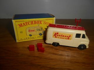 Vintage Matchbox Lesney Tv Service Van 62 Complete