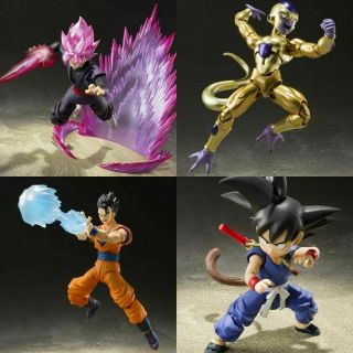 Sdcc 2019 Exclusive Tamashii Nations S.  H.  Figuart Set Of 4 Dragonball Figures