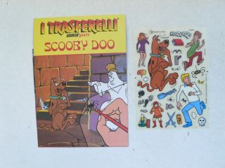 Vintage 1978 Hanna Barbera Comics Scooby Doo Rub - Ons Transfer Stickers Italy