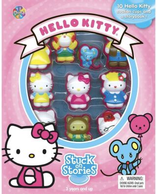 Hello Kitty Play Set Rare Stuck On Stories Book,  Playset,  Cute,  Pretend
