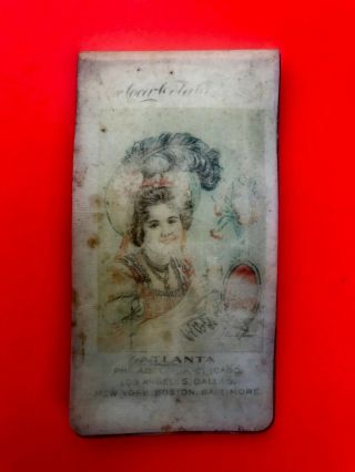 1901 Coca - Cola Celluloid Vest / Pocket Memo Note Pad Book