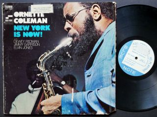 Ornette Coleman York Is Now Lp Blue Note Bst 84287 Us 1968 Jazz Elvin Jones