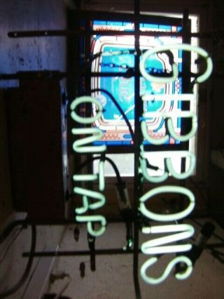 Gibbons Beer Very Rare " Gibbons On Tap " Neon Sign Wilkes Barre Pa