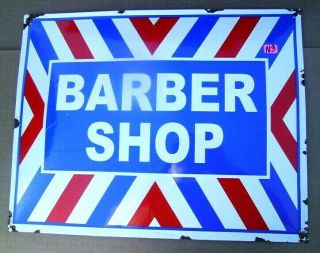 Barber Shop Enamel Sign Hair Cut Barber Sign N3