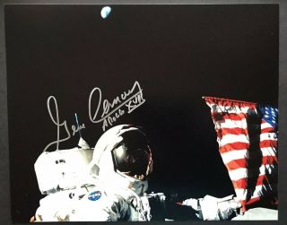 Gene Cernan Apollo 17 Moon Walker - Hand Signed 8x10 Photo Nasa