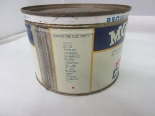 VINTAGE MONARCH BRAND COFFEE TIN ADVERTISING COLLECTIBLE GRAPHICS M - 63 3