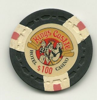 $100 Chip From The Kings Castle Casino,  Las Vegas,  Nevada