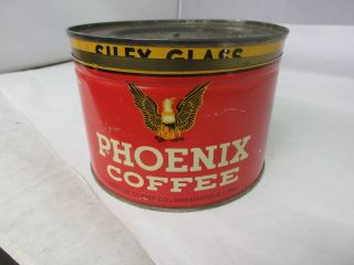 Vintage Phoenix Brand Coffee Tin Advertising Collectible M - 47