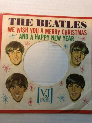 Beatles Vee Jay We Wish You A Merry Christmas 45 Sleeve