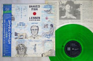 John Lennon Plastic Ono Band Shaved Fish Emi/odeon Eas - 81457 Japan Obi Vinyl Lp