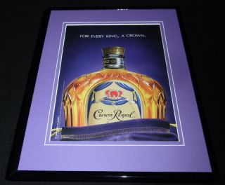 2010 Crown Royal Whisky Framed 11x14 Advertisement
