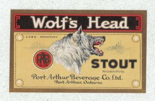 Beer Label - Canada - Wolf 