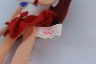 Sailor Mars plush doll Japanese 1994 Tall Vintage Rare Old Banpresto 5