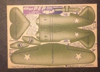 6 Kellogg ' s PEP Model Warplane Series Mosquito Sunderland Spitfire See Photos 5