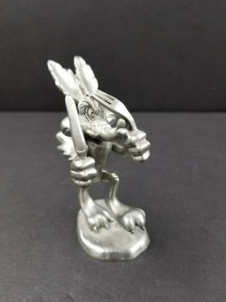 RAWCLIFFE PEWTER WARNER BROS LOONEY TUNES WILE E COYOTE FIGURE RUNNING 1994 2