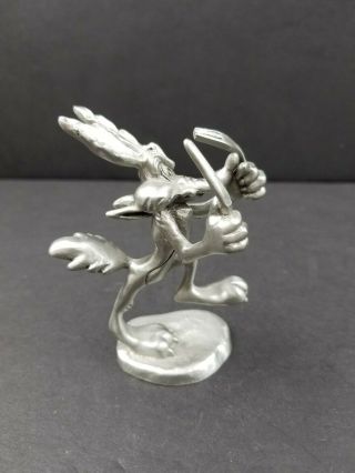 RAWCLIFFE PEWTER WARNER BROS LOONEY TUNES WILE E COYOTE FIGURE RUNNING 1994 3