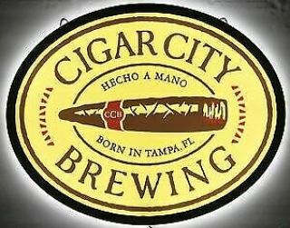 Cigar City Brewing Company Hecho A Mano Led Beer Sign 20x16 " - Brand
