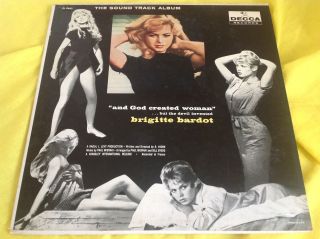 Rare Pink Label Promo Soundtrack Lp : And God Created Woman Brigitte Bardot
